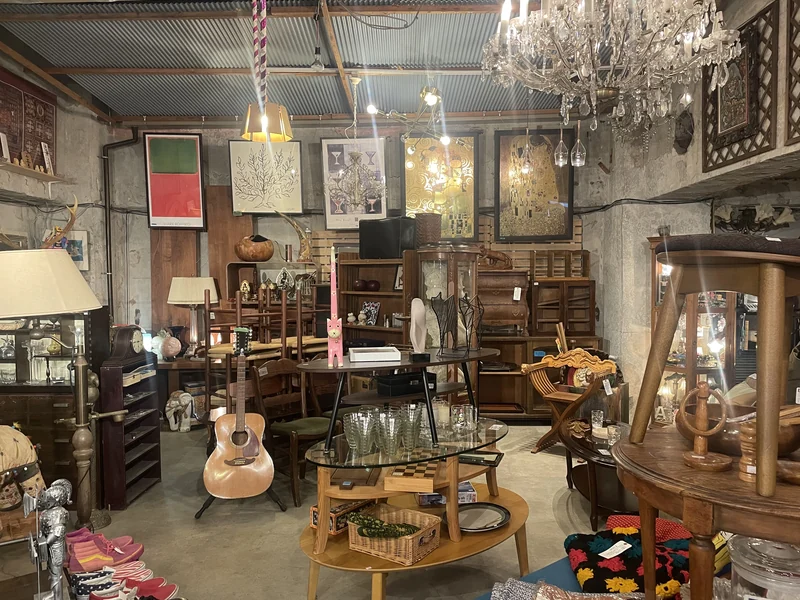 PONOPONO store interior with furniture, lighting and framed art