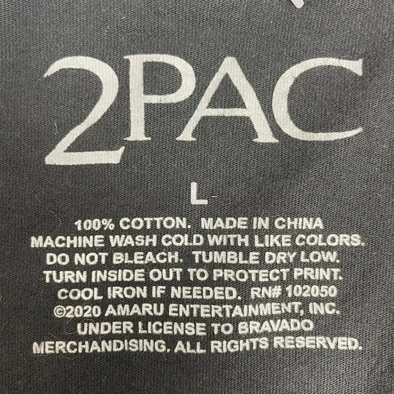 2PAC フォトロンT 袖プリント ブラック 詳細3
