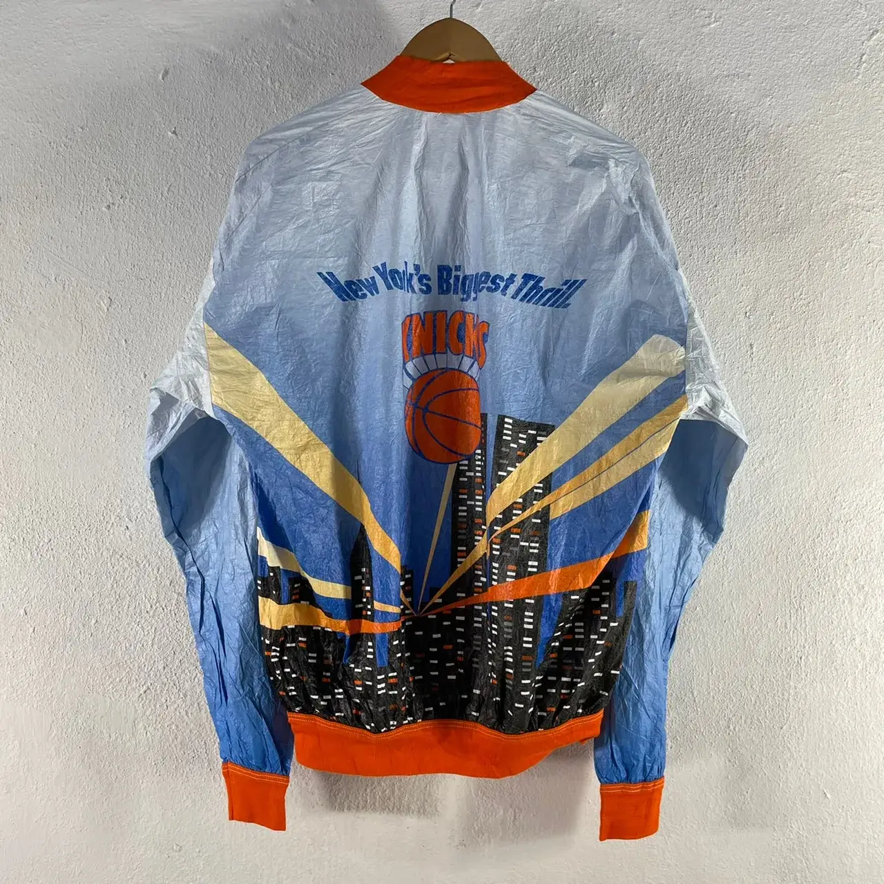 Vintage 80’s New York Knicks Tyvek ウィンドブレーカー 詳細1