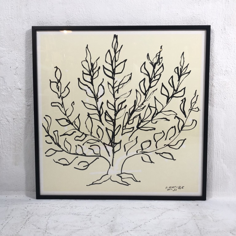 Henri Matisse Le platane. アンリ・マティス 低木 リトグラフ