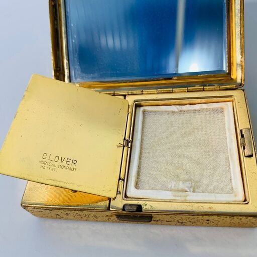 Clover社 Vintage Compact Musical Powder Box 1950s 詳細2