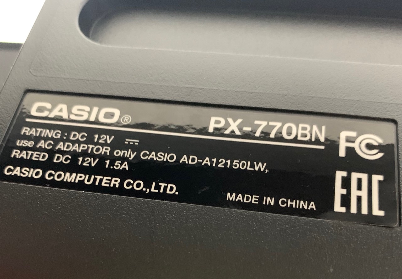 CASIO 88鍵盤 電子ピアノ PX-770BN 2021年製 詳細6