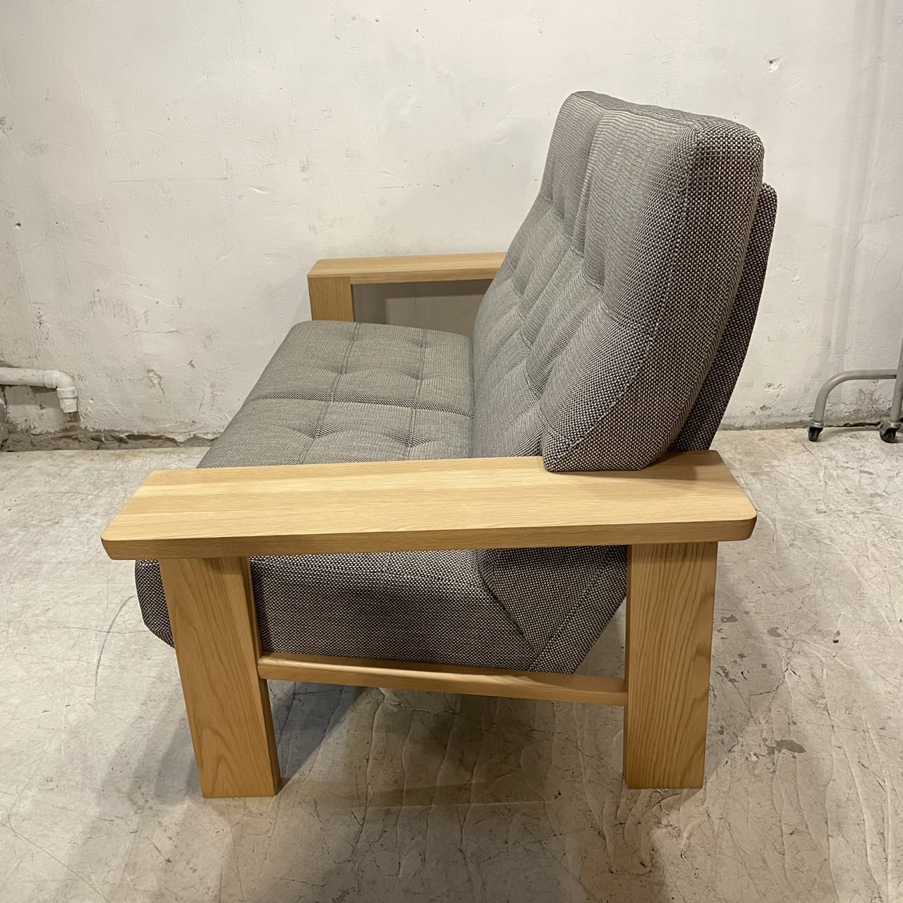karimoku 2p sofa 平織布張 WT3612BEK 詳細3