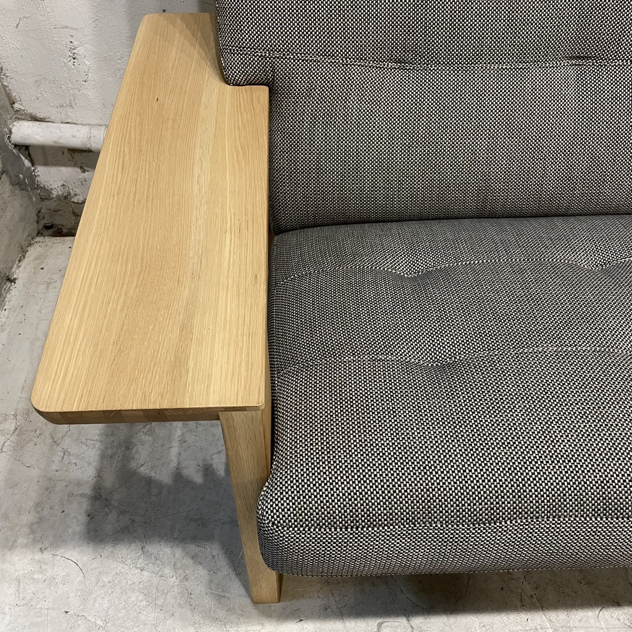 karimoku 2p sofa 平織布張 WT3612BEK 詳細5