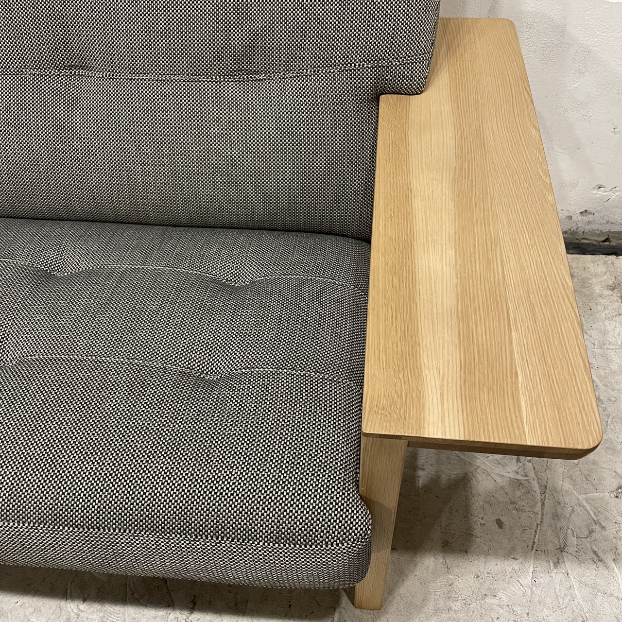 karimoku 2p sofa 平織布張 WT3612BEK 詳細6