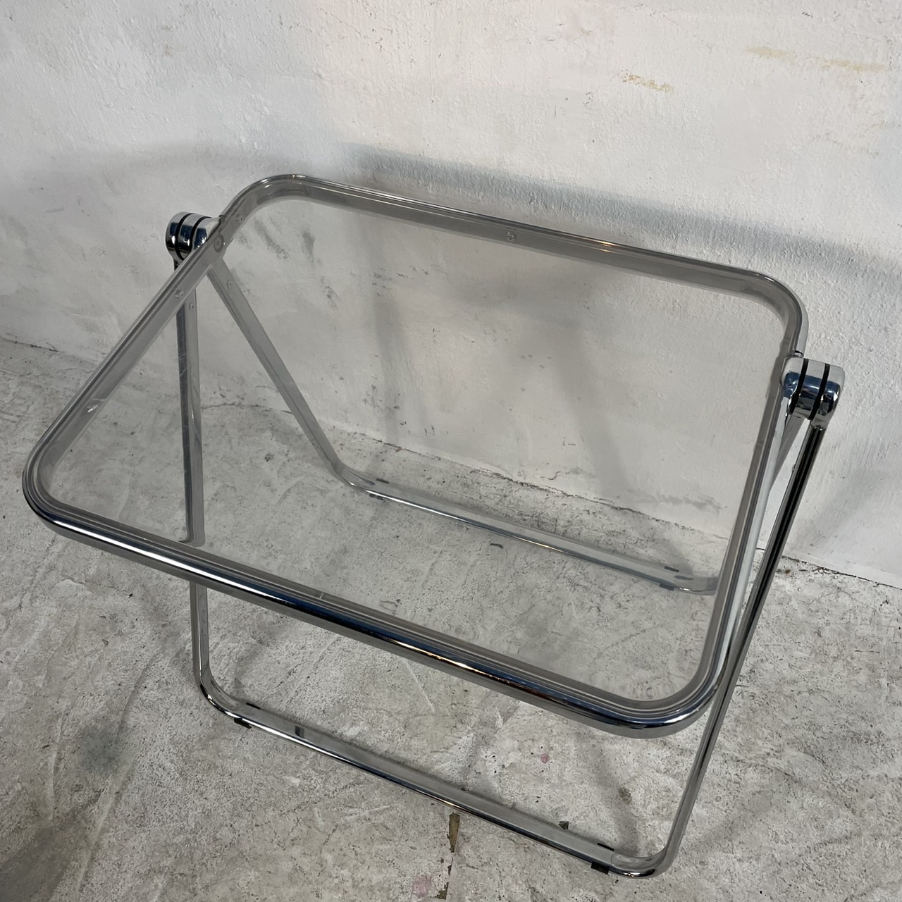 CASTELLI  Platone 折りたたみクリアテーブル リプロダクト品 CASTELLI Platone クリアテーブル リプロダクト - 中古