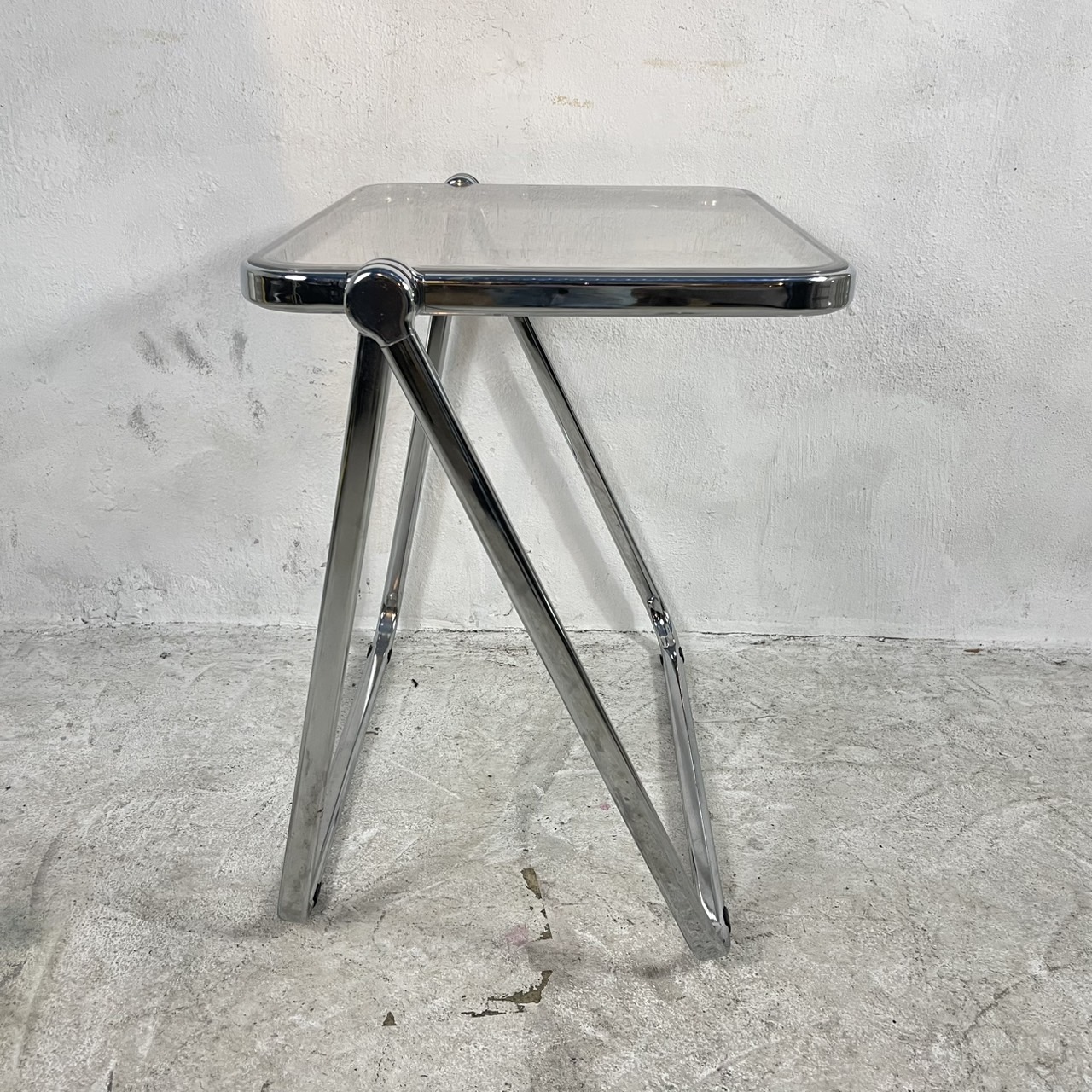 CASTELLI Platone 折りたたみクリアテーブル リプロダクト品 CASTELLI Platone クリアテーブル リプロダクト - 中古