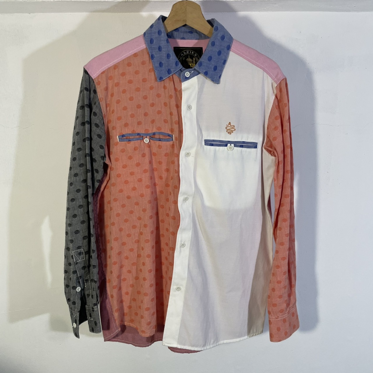 ALDIES ドット柄 長袖シャツ