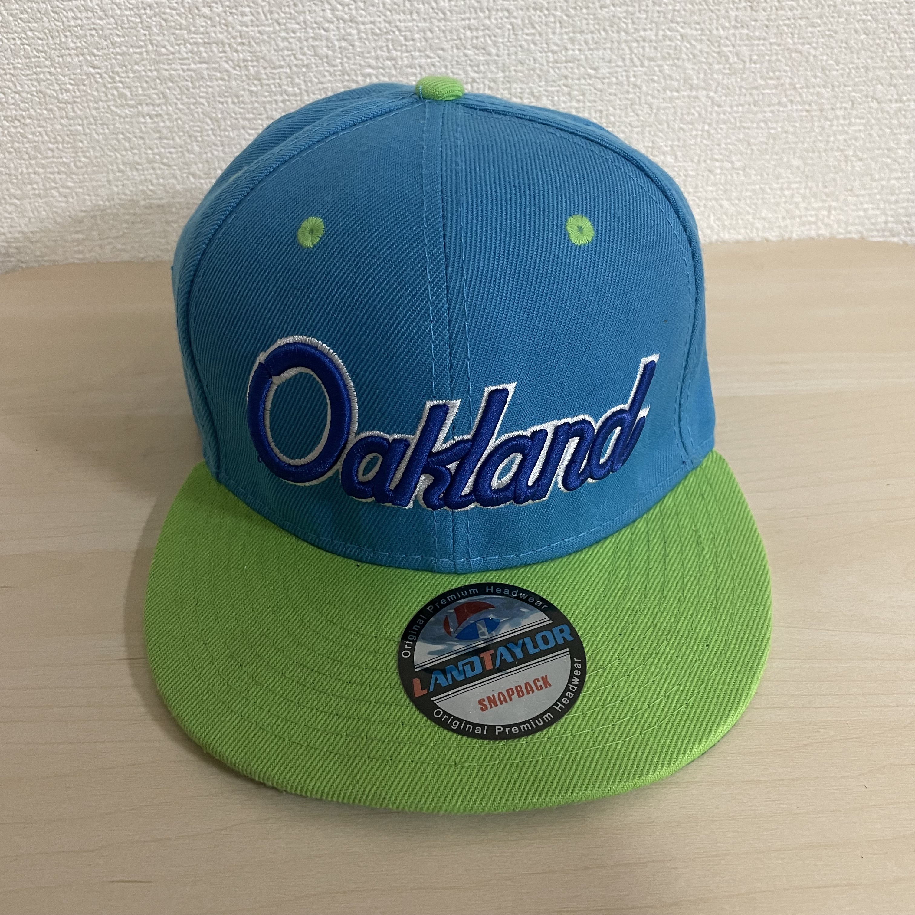 LANDTAYLOR キャップ ブルー×グリーン