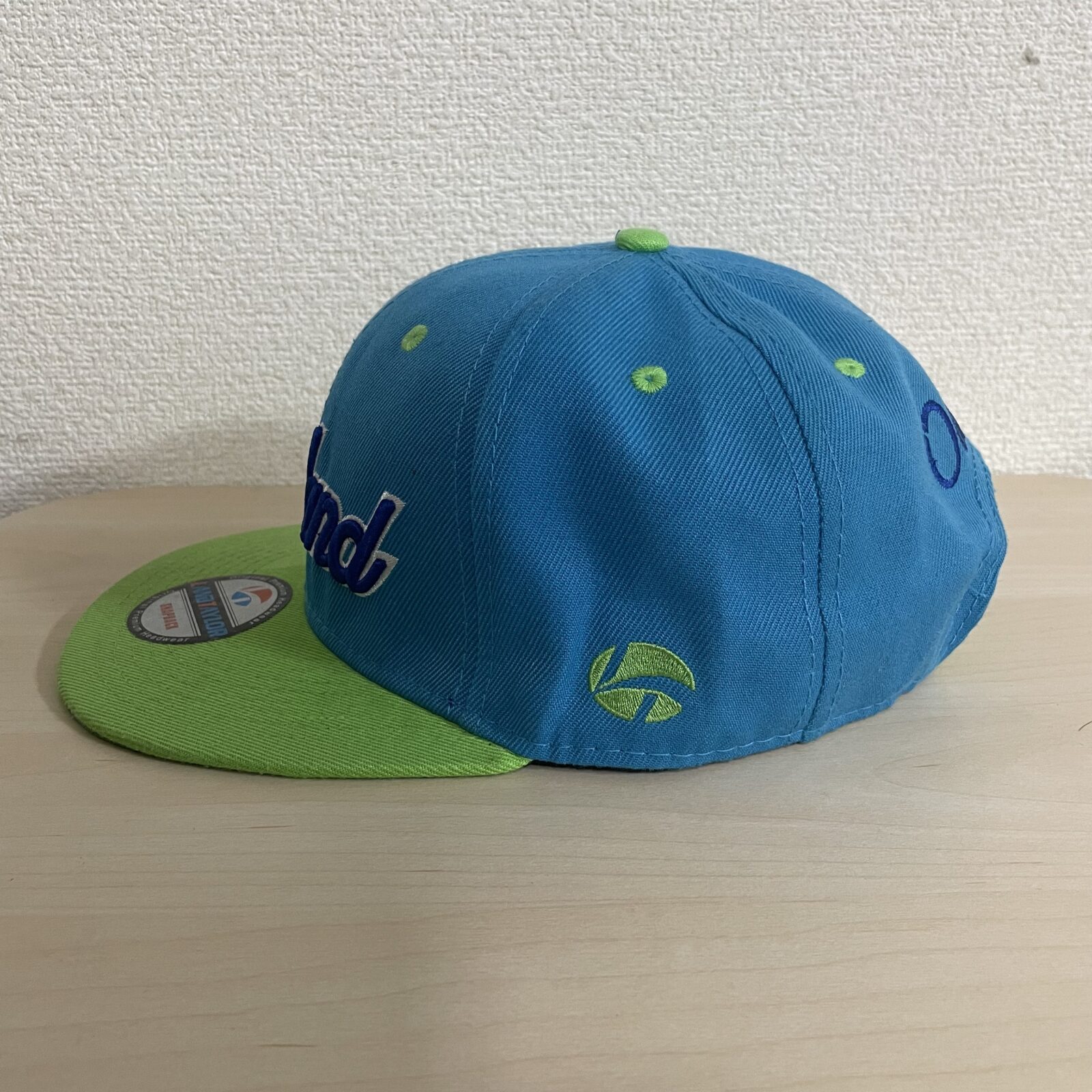 LANDTAYLOR キャップ ブルー×グリーン 詳細2