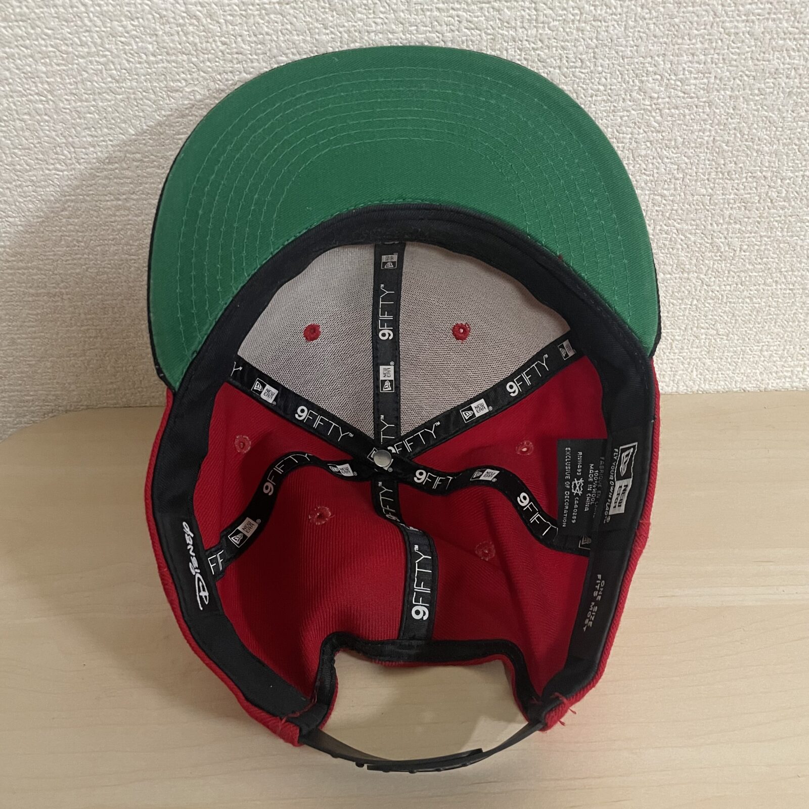 NEW ERA×DISNEY キャップ レッド×ブラック ミッキー フリーサイズ 詳細5