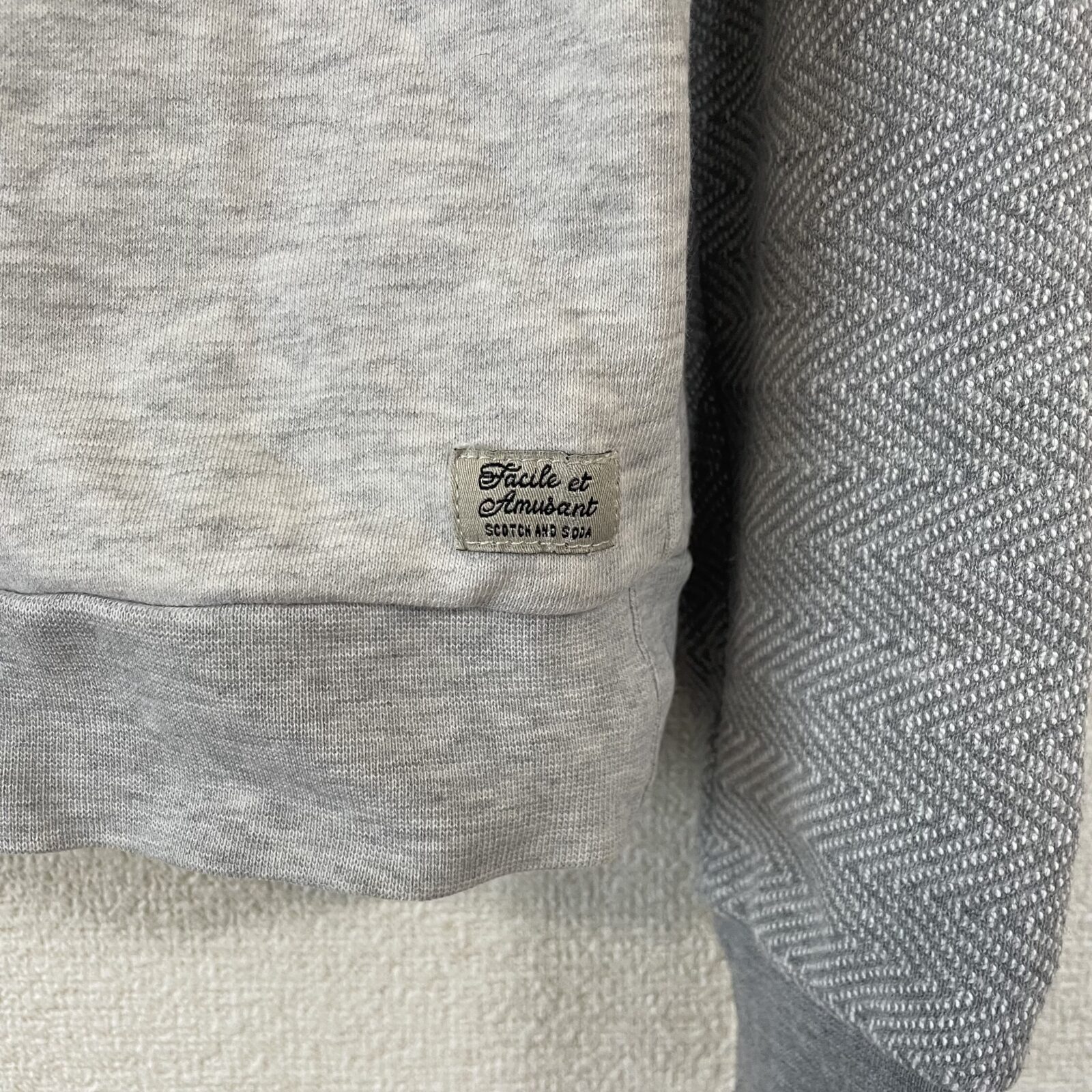 Scotch&soda スウェット グレー 無地 詳細2