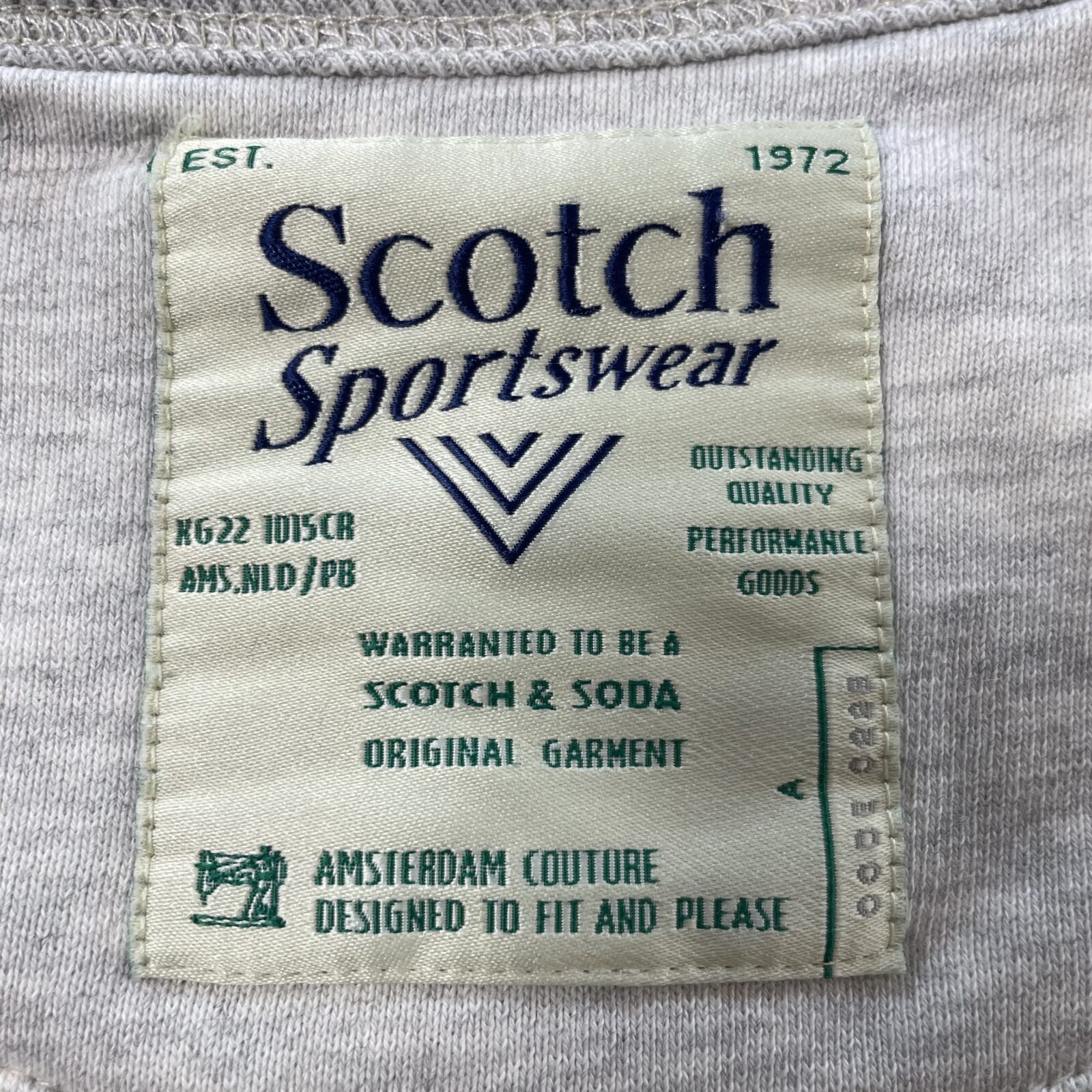 Scotch&soda スウェット グレー 無地 詳細3