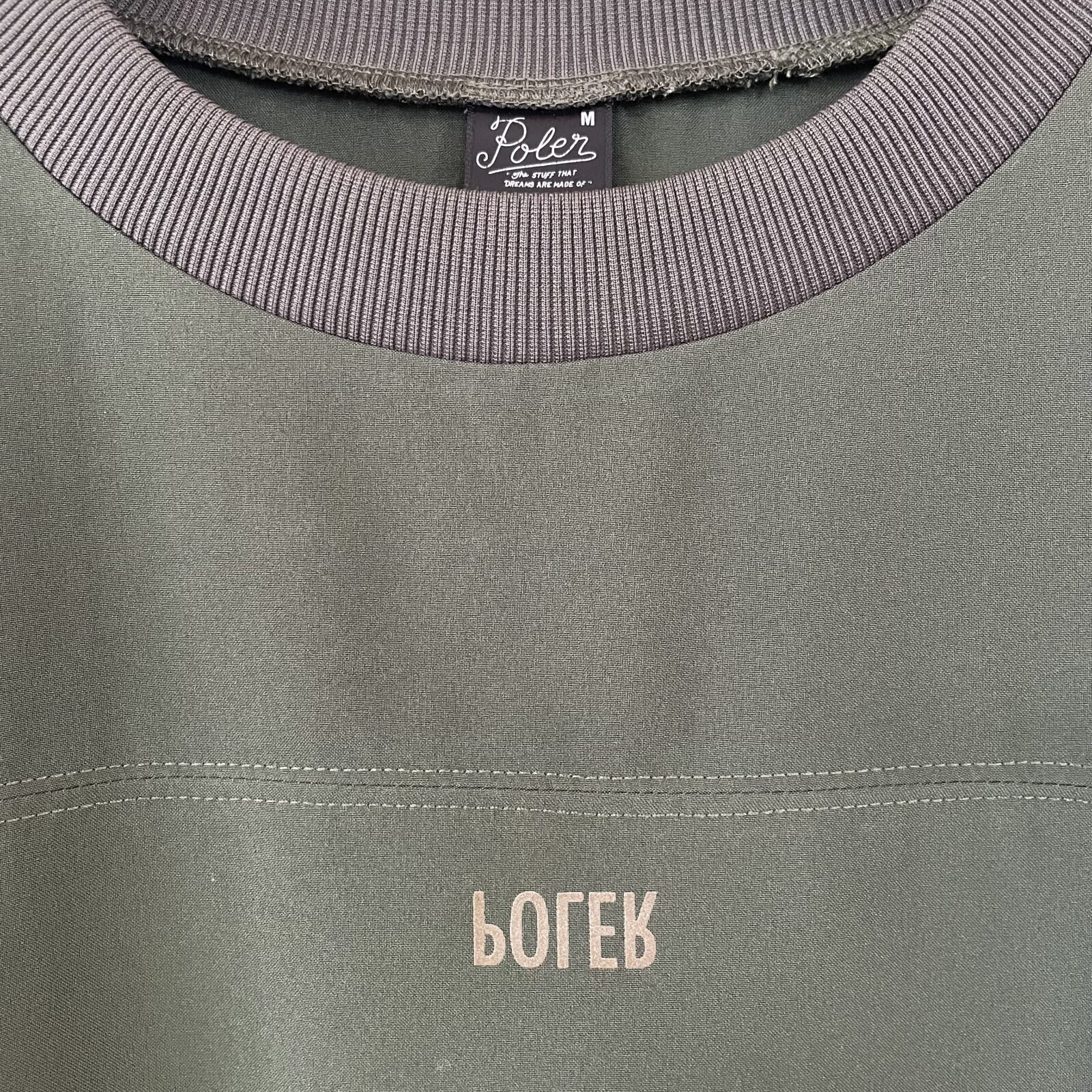 POLER（ポーラー）半袖Tシャツ カーキ 詳細2