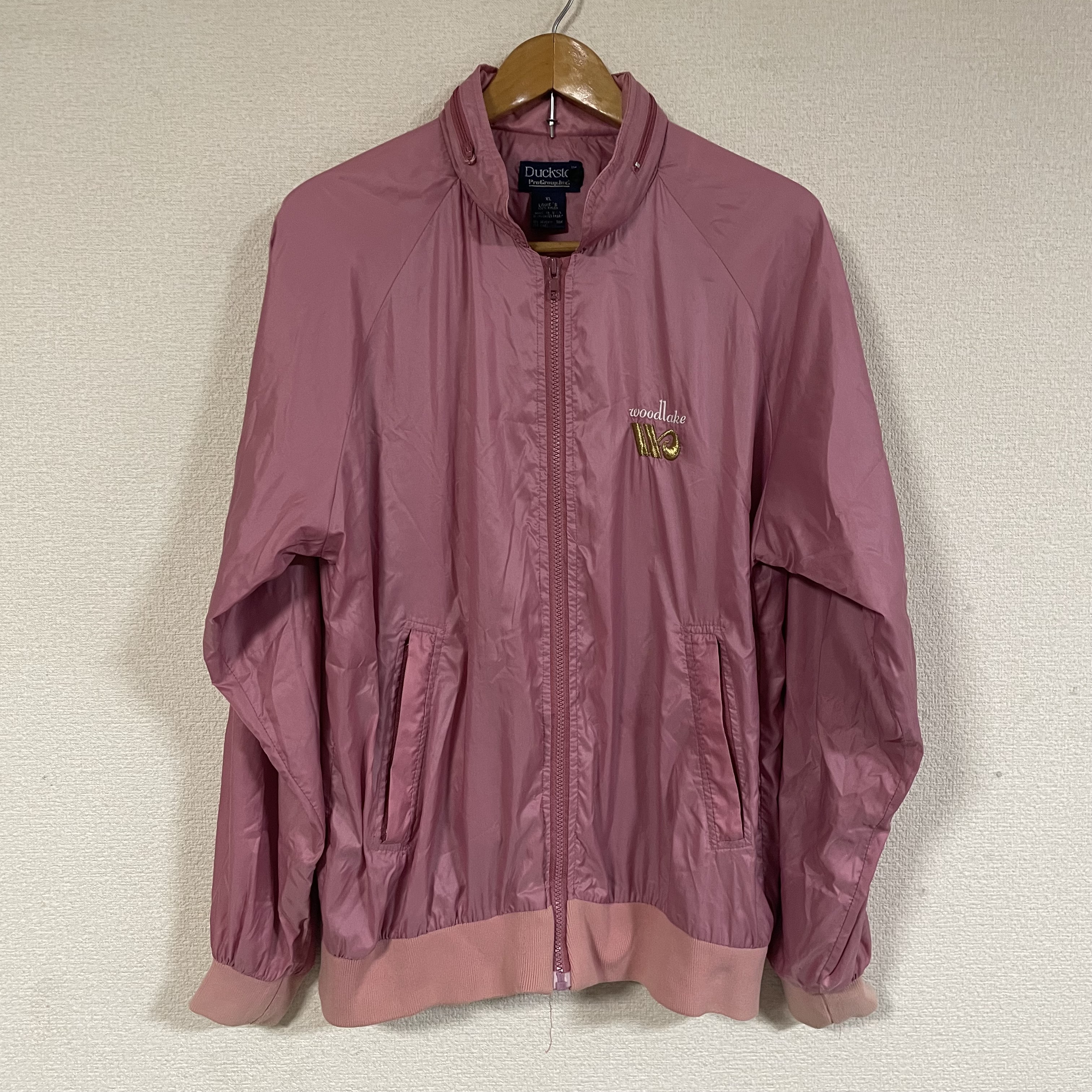 USA製 WOODLAKE ナイロンジャケット ダスティピンク