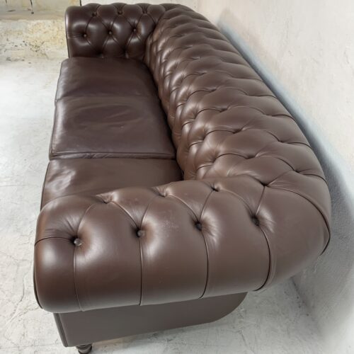 Chesterfield-style leathersofa 詳細3