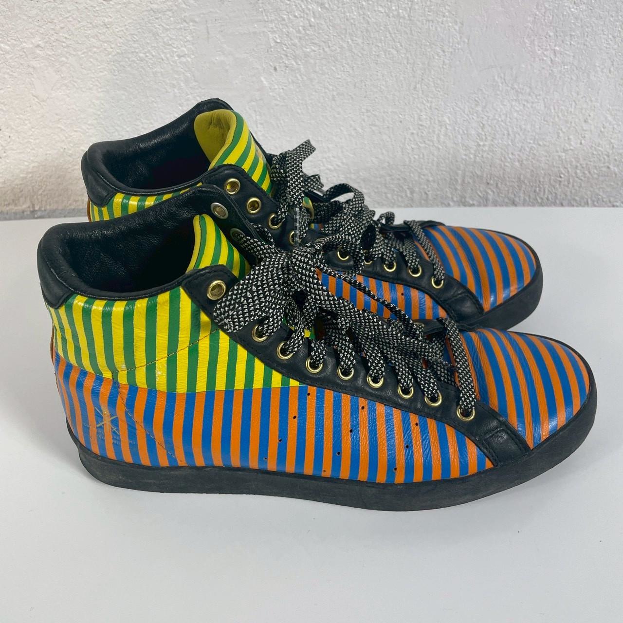 adidas Originals Rod Laver Vintage High ストライプ レザーハイカット 26.0cm 詳細2