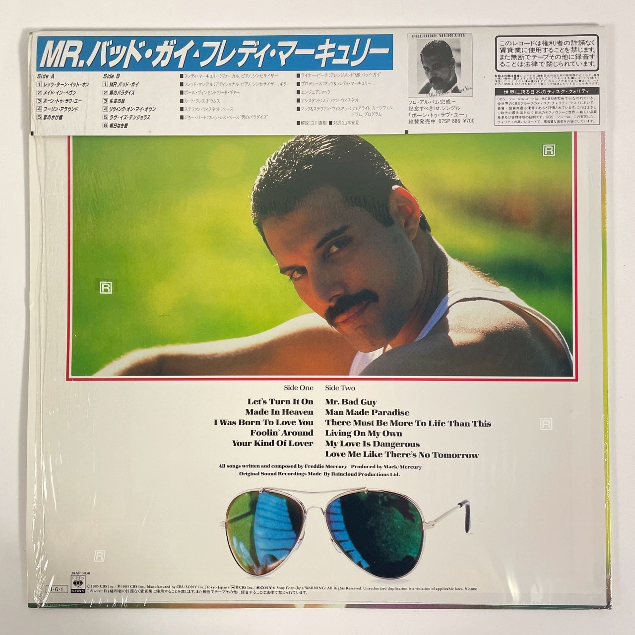 Freddie Mercury（フレディ・マーキュリー） Mr. Bad Guy LP レコード