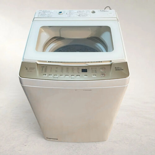 【送料無料・動作保証有り】YAMADA SELECT 洗濯機 8.0K 2021年製 YWM-TV80G1 インバーター搭載 詳細1