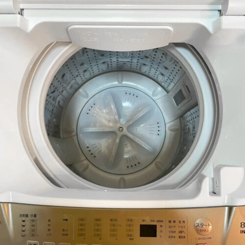 【送料無料・動作保証有り】YAMADA SELECT 洗濯機 8.0K 2021年製 YWM-TV80G1 インバーター搭載 詳細2
