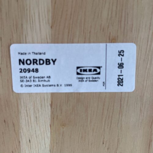 IKEA NORDBY ダイニングテーブル オーク無垢材 4人用 詳細4