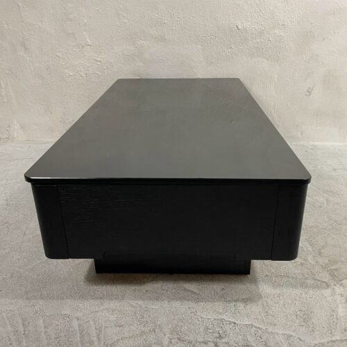 ARMONIA アルモニア Paora パオラ センターテーブル 1200 ブラック ガラス天板 収納付 詳細1