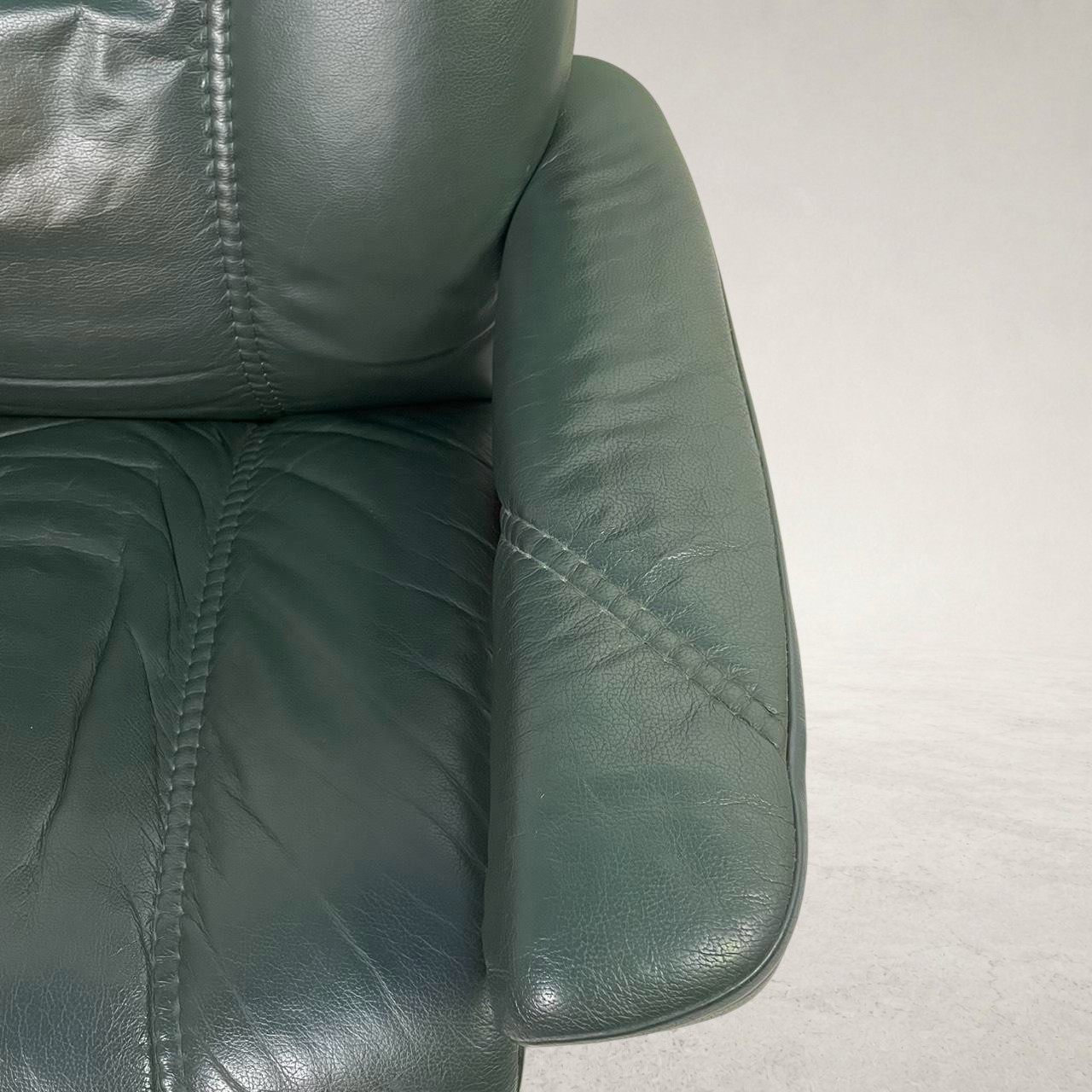 EKORNES エコーネス Stressless ストレスレスチェア 本革 リクライニング オットマン付 ノルウェー製 グリーン 詳細9