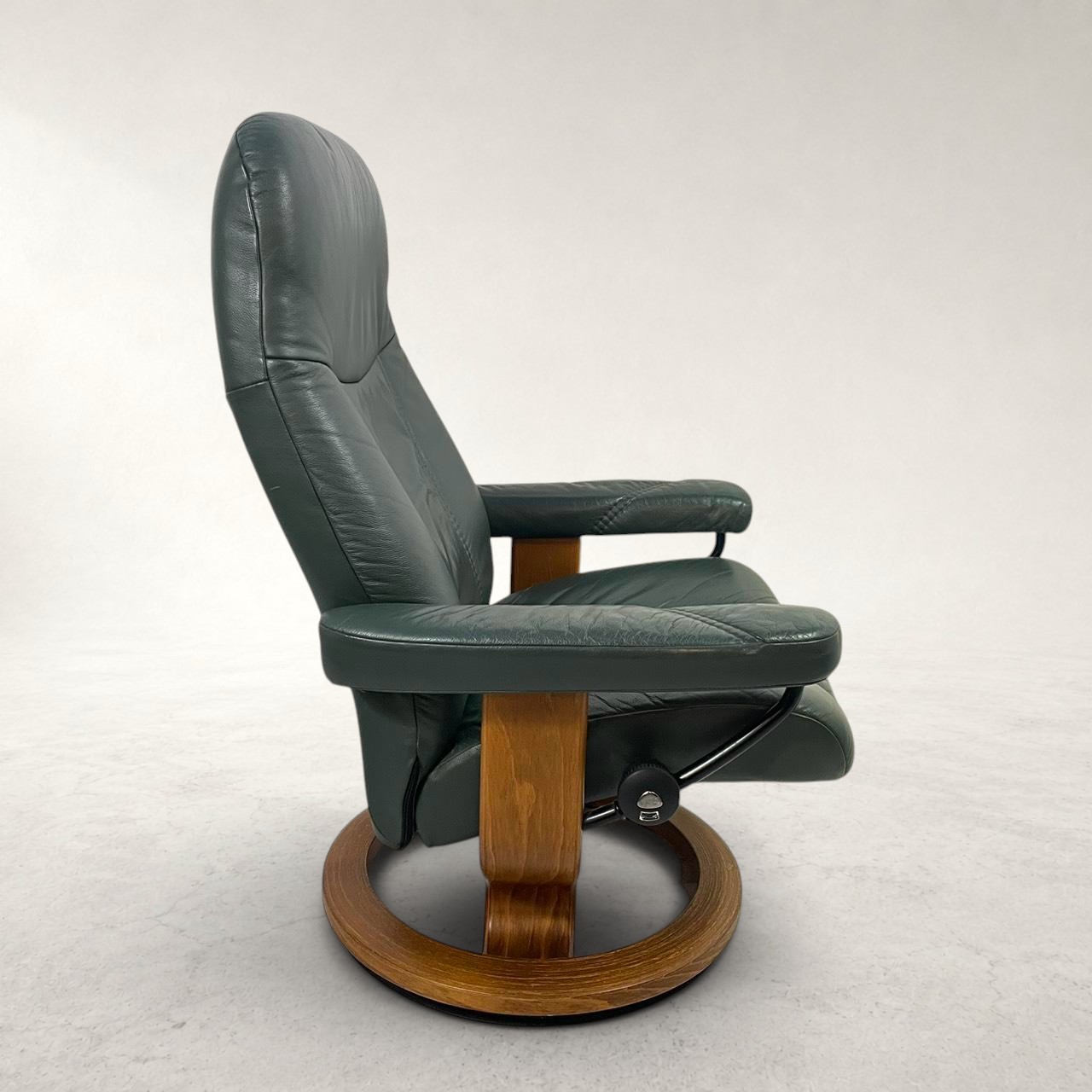 EKORNES エコーネス Stressless ストレスレスチェア 本革 リクライニング オットマン付 ノルウェー製 グリーン 詳細5