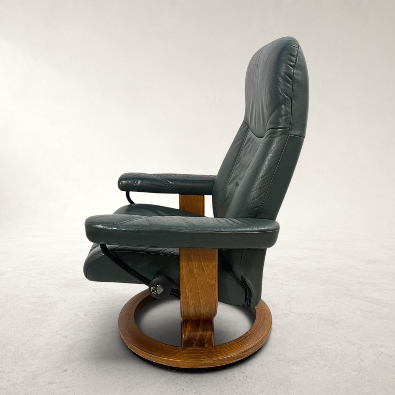 EKORNES エコーネス Stressless ストレスレスチェア 本革 リクライニング オットマン付 ノルウェー製 グリーン 詳細4