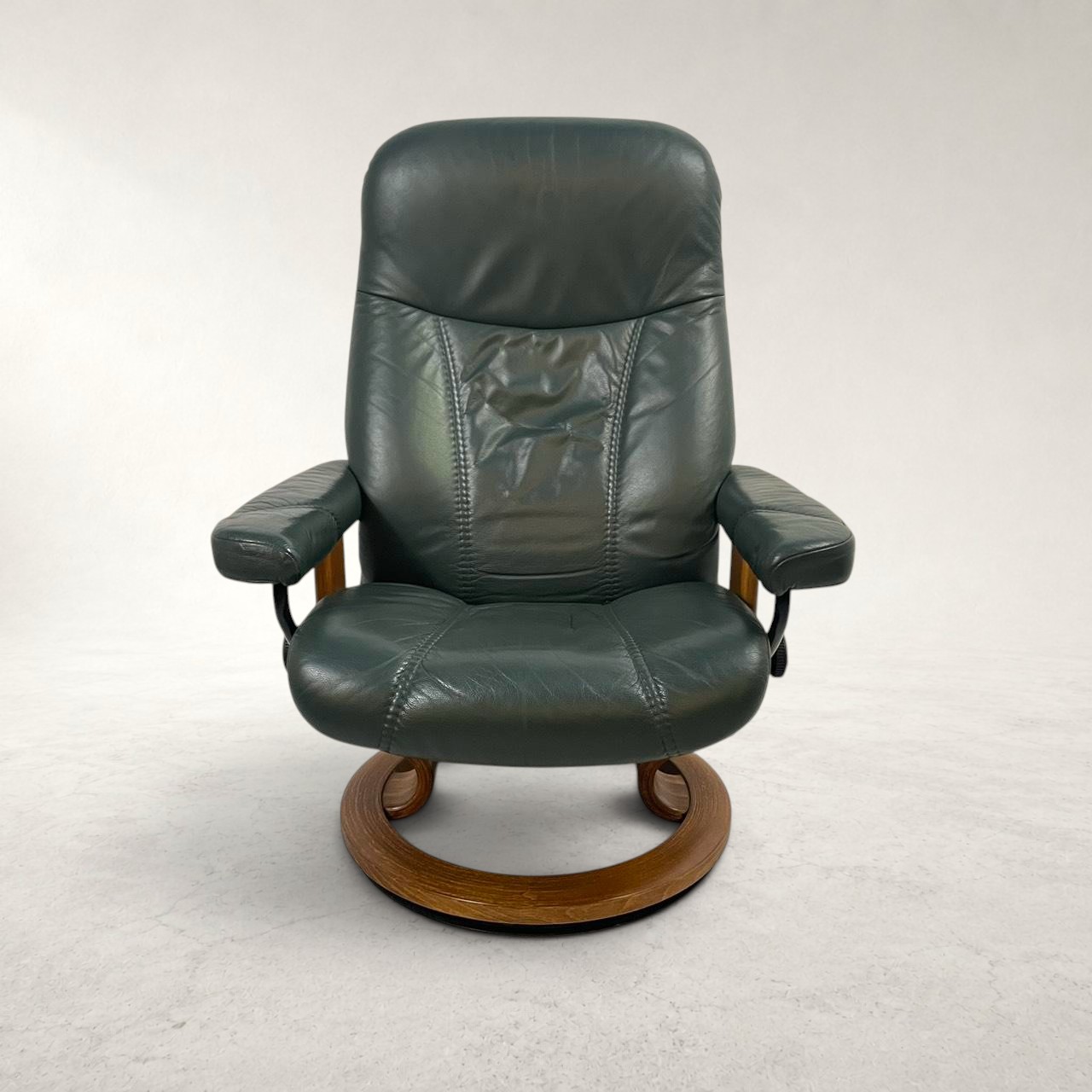 EKORNES エコーネス Stressless ストレスレスチェア 本革 リクライニング オットマン付 ノルウェー製 グリーン 詳細2