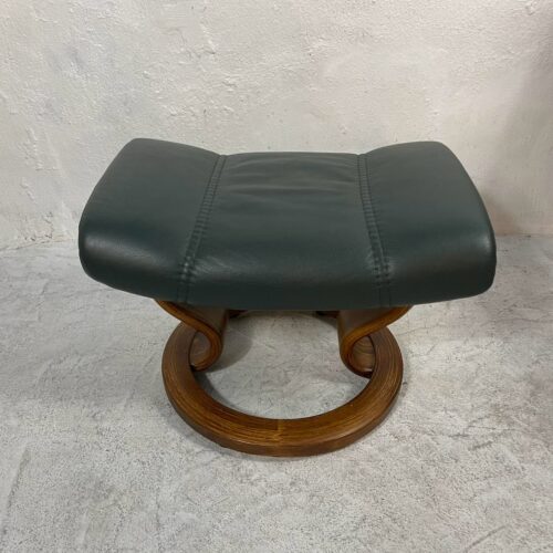 EKORNES Stressless（エコーネス  ストレスレスチェア） 本革 リクライニング オットマン付 グリーン系 詳細12