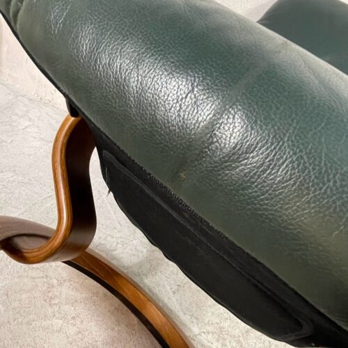 EKORNES Stressless（エコーネス  ストレスレスチェア） 本革 リクライニング オットマン付 グリーン系 詳細10
