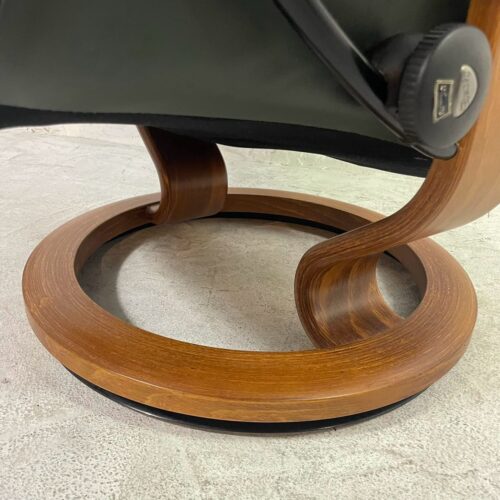EKORNES Stressless（エコーネス  ストレスレスチェア） 本革 リクライニング オットマン付 グリーン系 詳細11