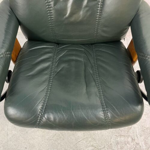EKORNES Stressless（エコーネス  ストレスレスチェア） 本革 リクライニング オットマン付 グリーン系 詳細7