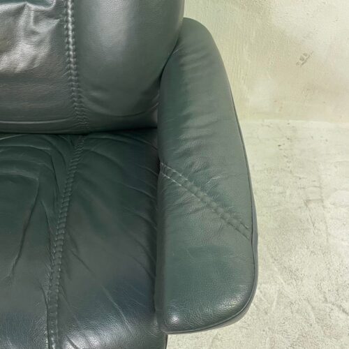 EKORNES Stressless（エコーネス  ストレスレスチェア） 本革 リクライニング オットマン付 グリーン系 詳細9